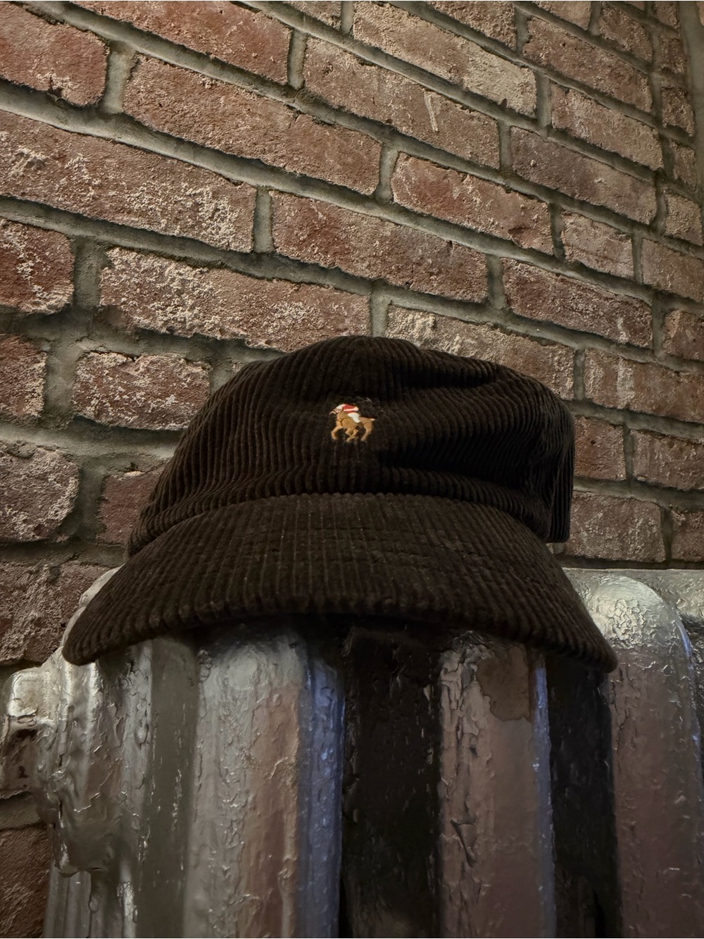 Brown Corduroy POLO Hat